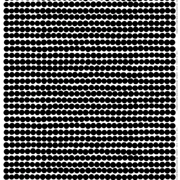 Räsymatto tyg - svart-vit - Marimekko