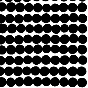 Räsymatto tyg - svart-vit - Marimekko