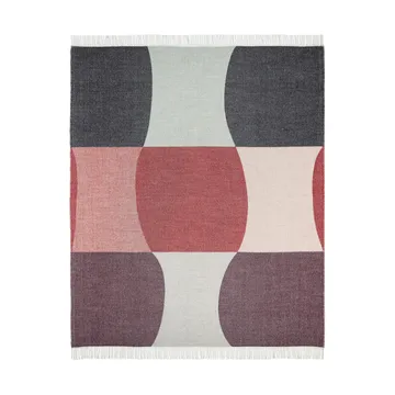 Sambara filt 140x180 cm - Off white-red-brown - Marimekko