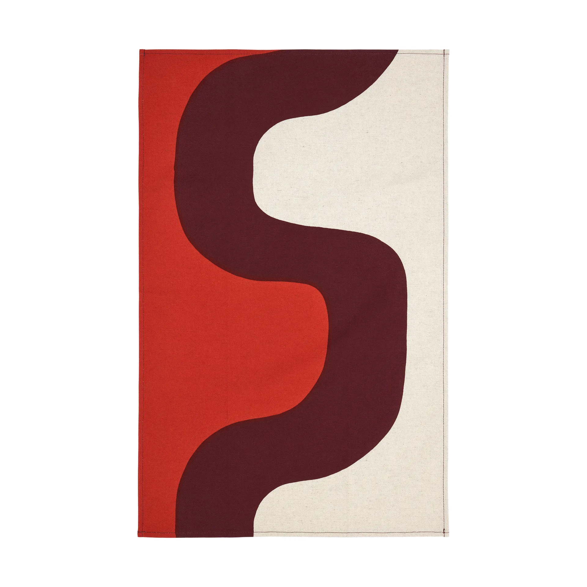 Seireeni kökshandduk 47x70 cm, Linen-burgundy-red Marimekko