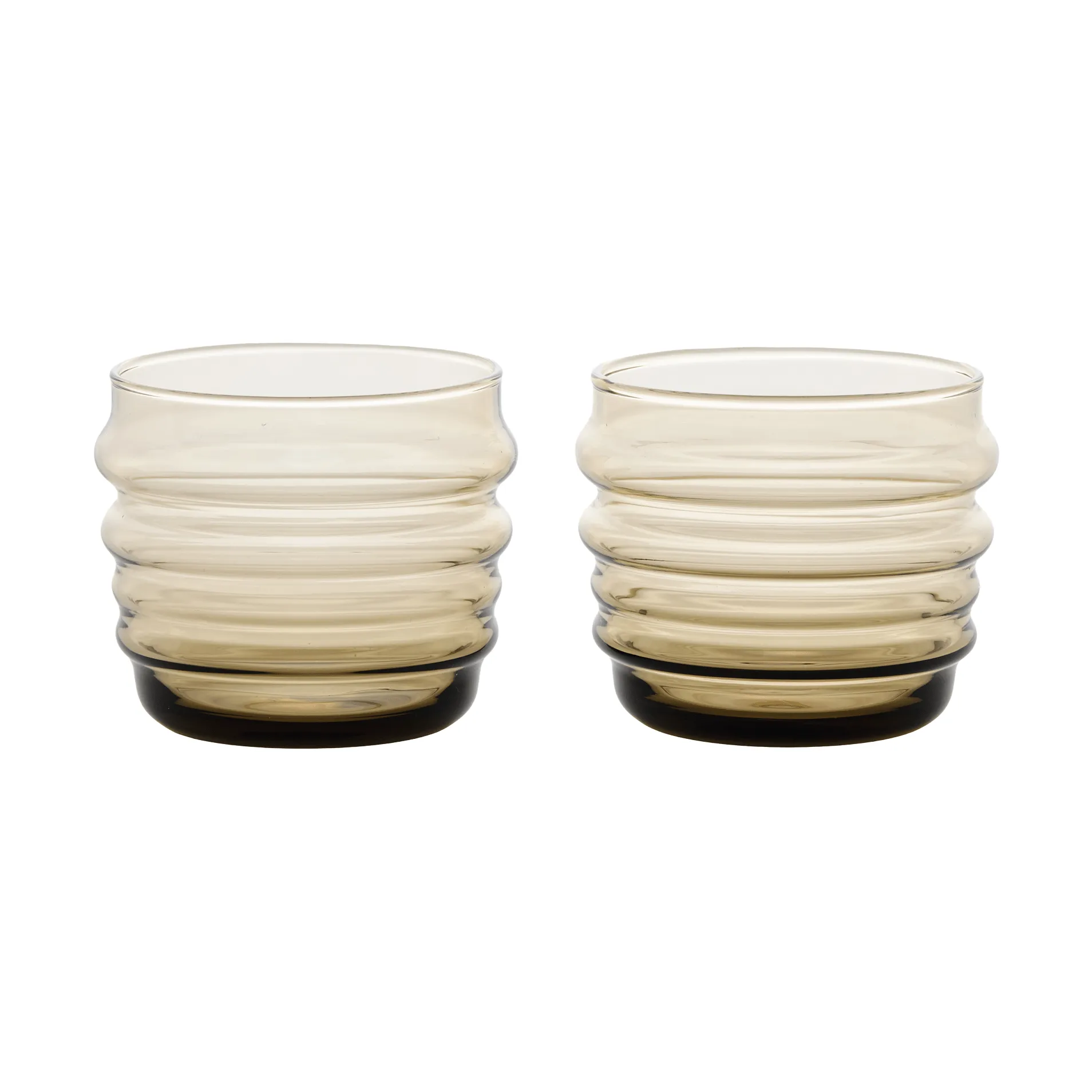 Sukat Makkaralla glas 2-pack, Brown, 20 cl Marimekko