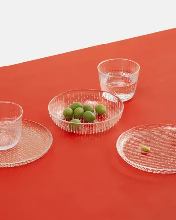 Syksy assiett glas Ø17 cm 2-pack - Clear - Marimekko