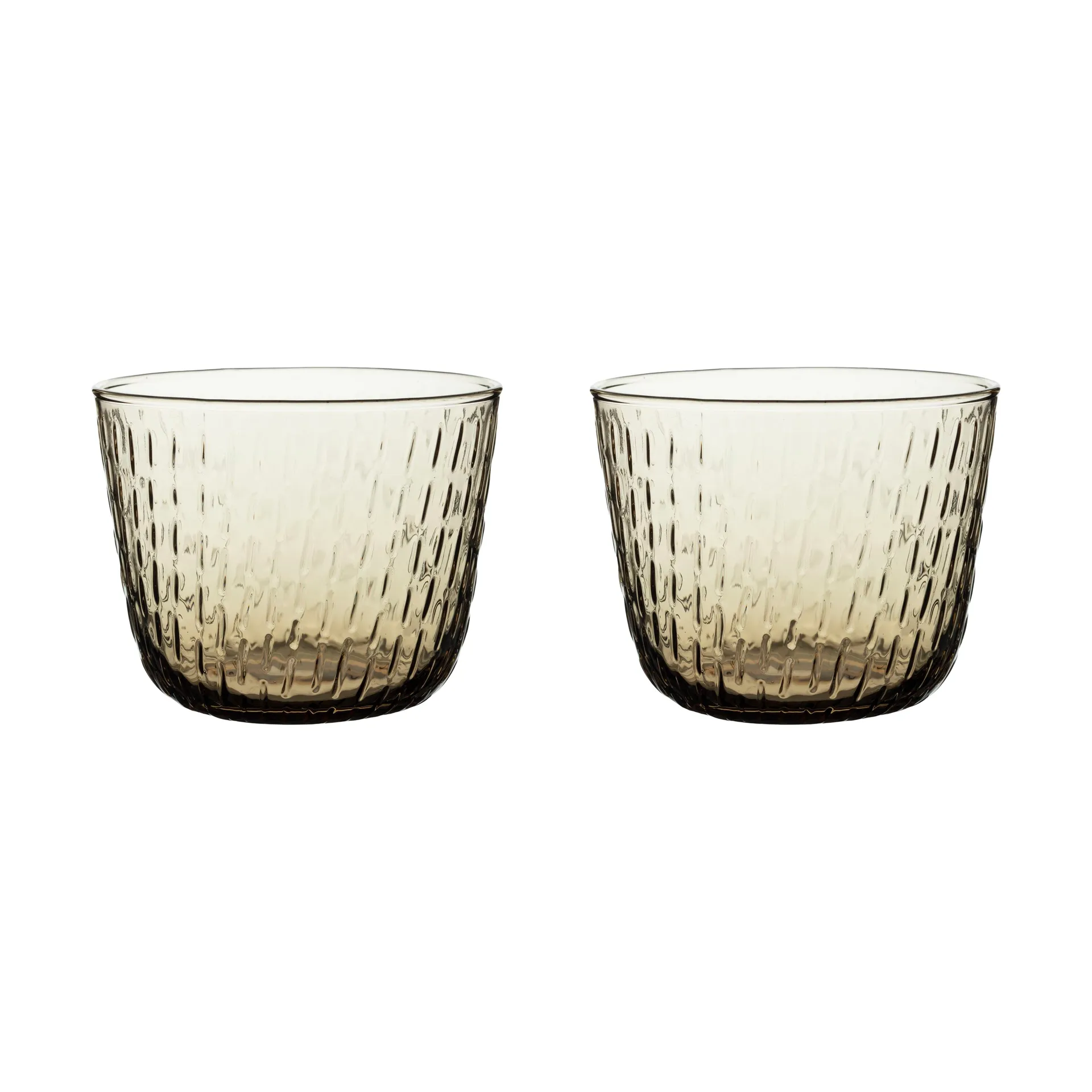Syksy dricksglas 2 dl 2-pack, Brown Marimekko
