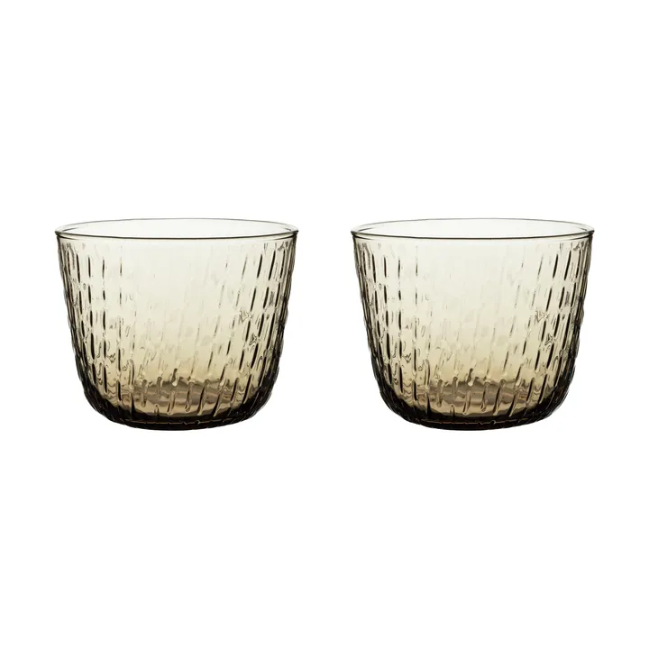 Syksy dricksglas 2 dl 2-pack - Brown - Marimekko