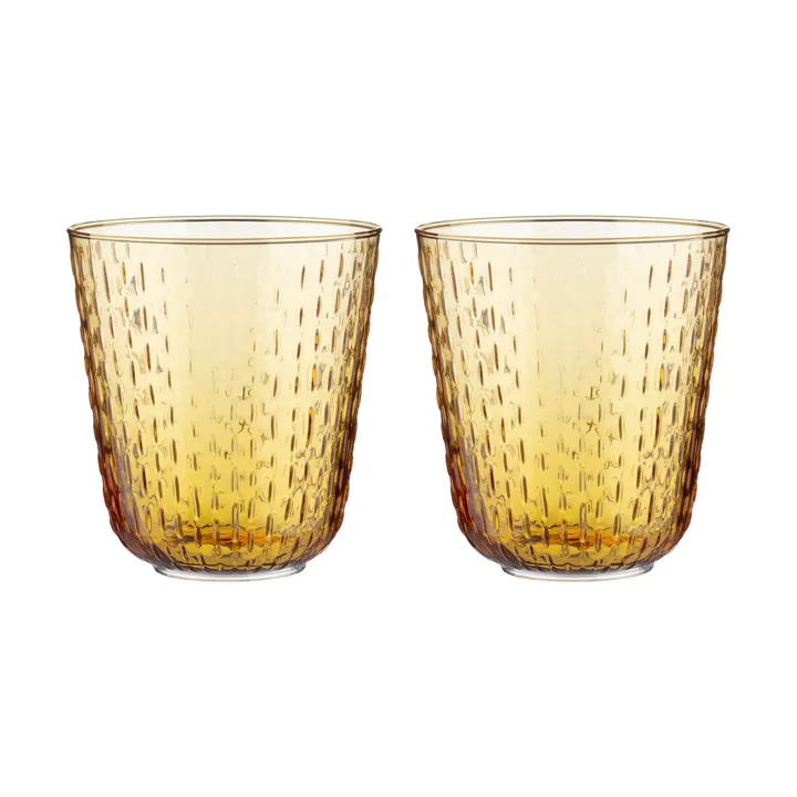 Syksy tumbler glas 36 cl 2-pack - Beige - Marimekko