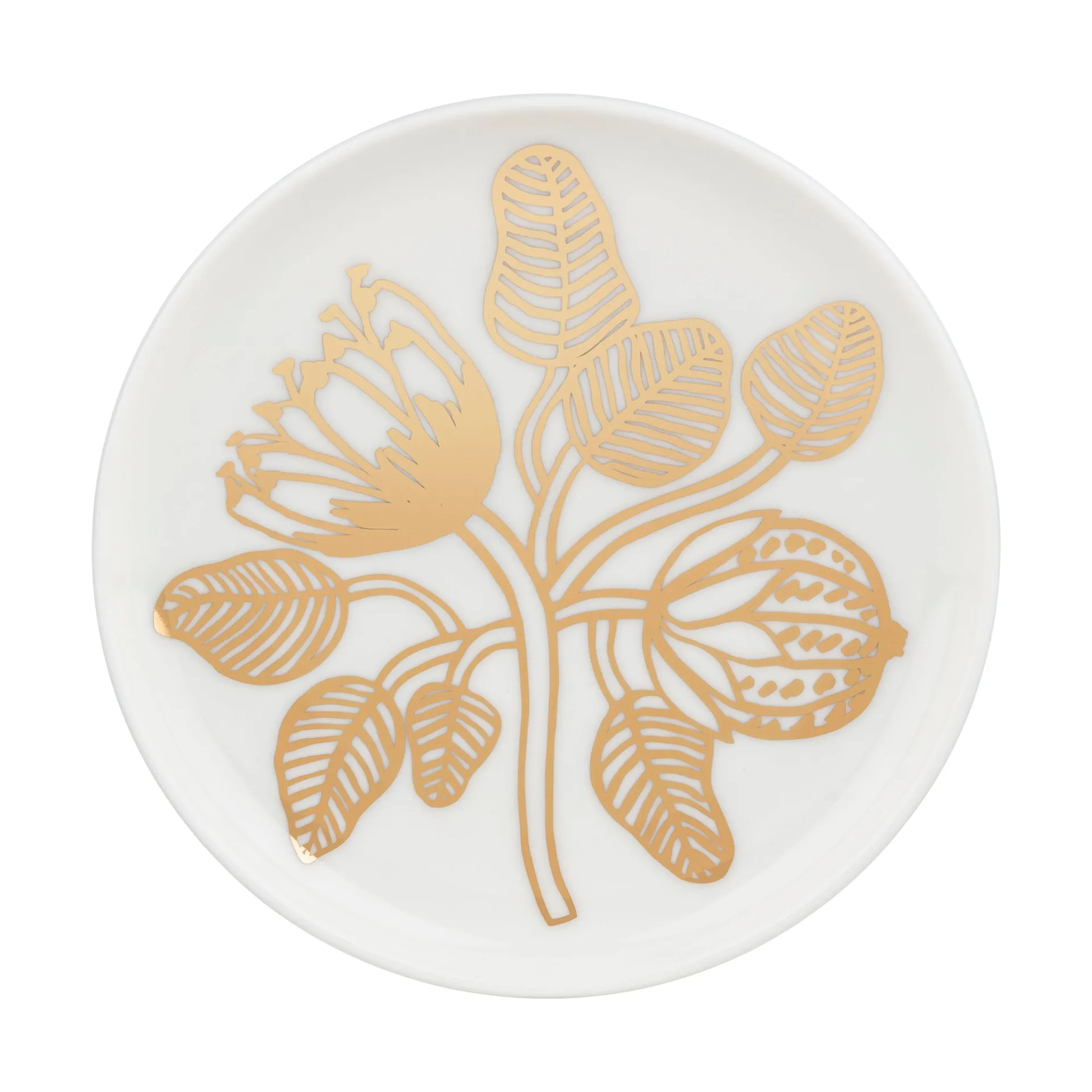 Tiara assiett Ø13,5 cm, White-gold Marimekko
