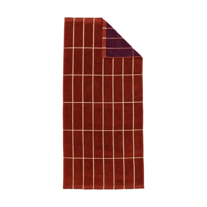Tiiliskivi handduk 70x150 cm - Brick-plum-hay - Marimekko