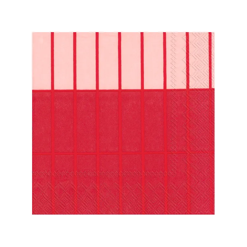 Tiiliskivi Raita servett 20-pack, Red Marimekko