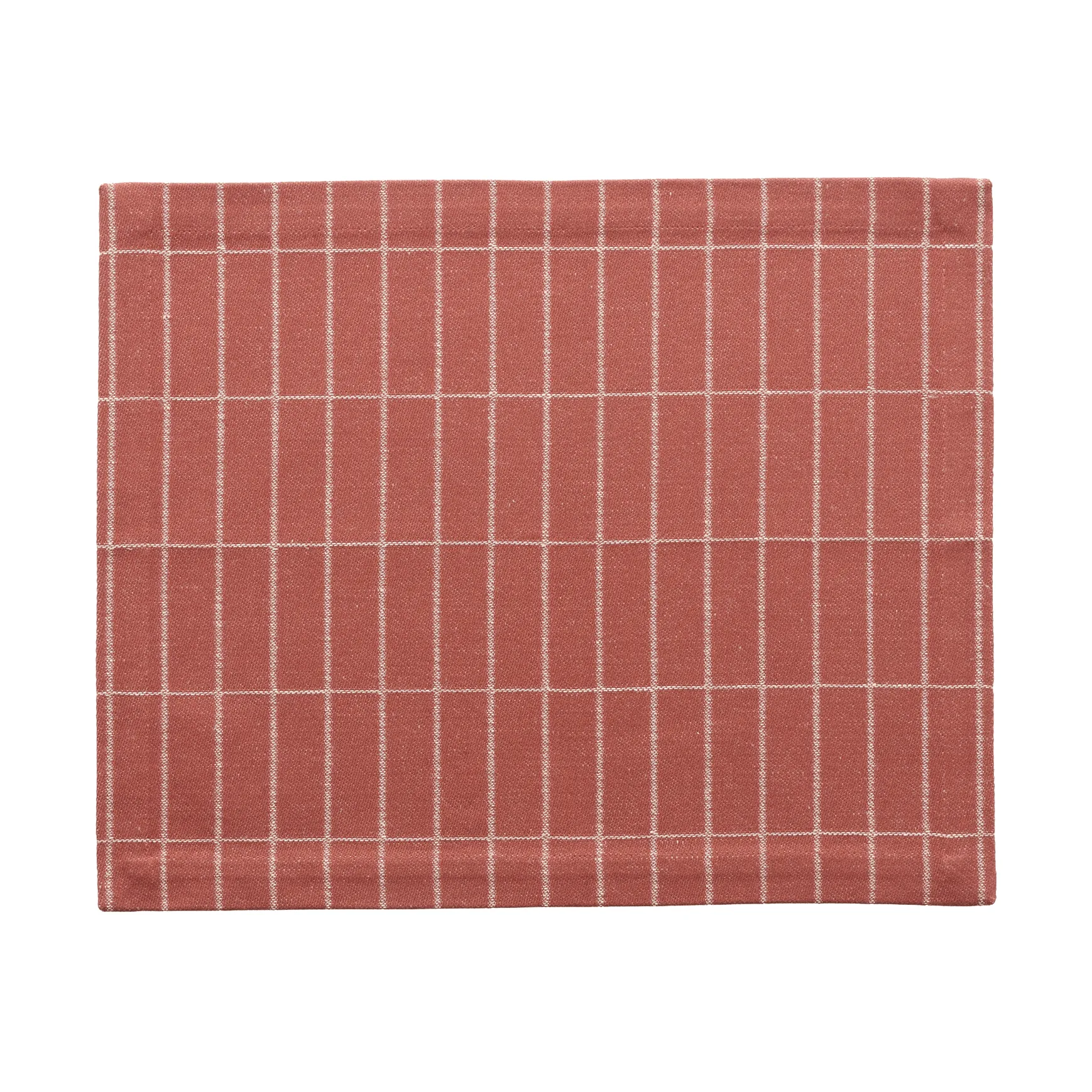 Tiiliskivi vävd bordstablett, Chestnut-off white, 31x42 cm Marimekko