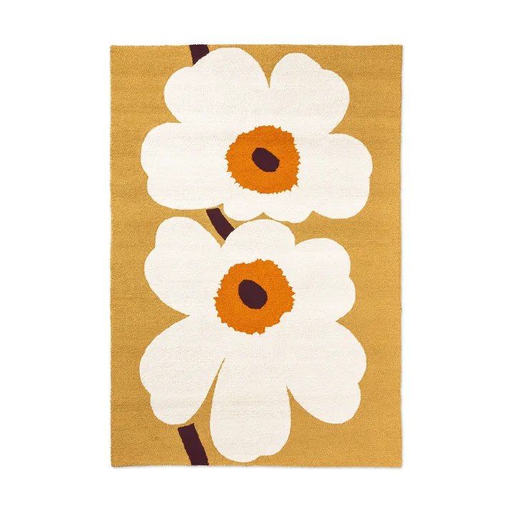 Unikko anniversary matta outdoor - Honey, 140x200 cm - Marimekko