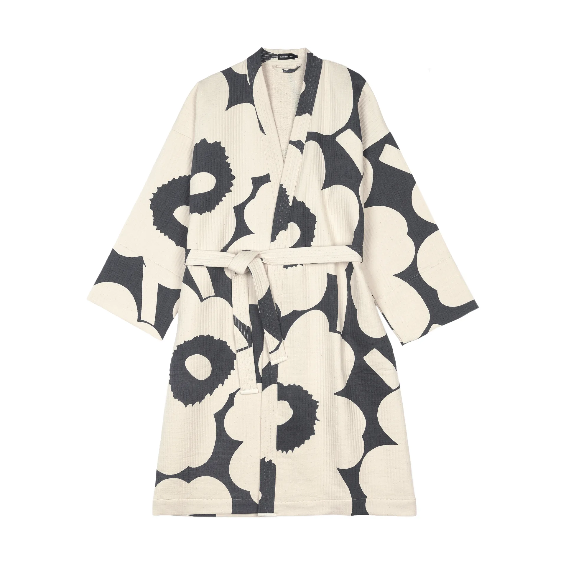 Unikko badrock, Charcoal-off white, S Marimekko