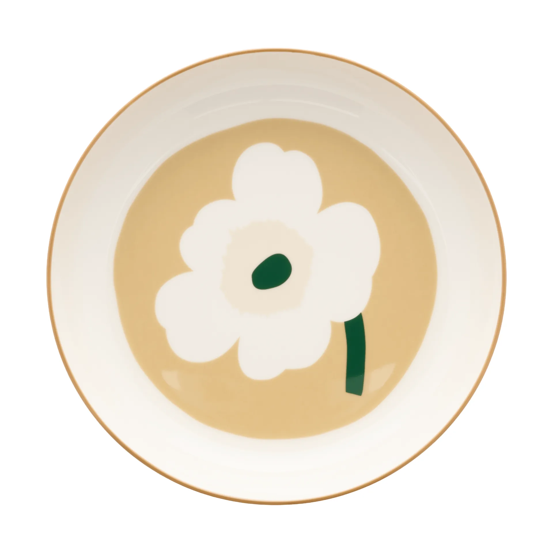 Unikko djup tallrik Ø20,5 cm, White-beige-light sand-dark green Marimekko