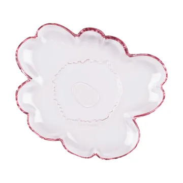 Unikko glasfat 20 cm - Light pink - Marimekko