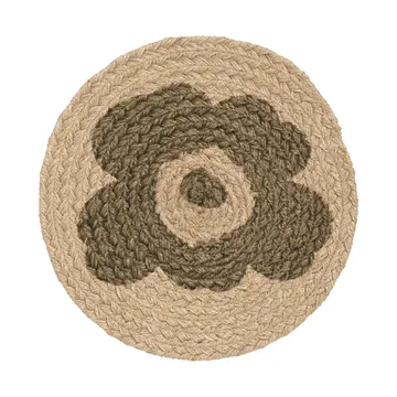 Unikko grytlapp jute Ø25 cm - Beige-grön - Marimekko