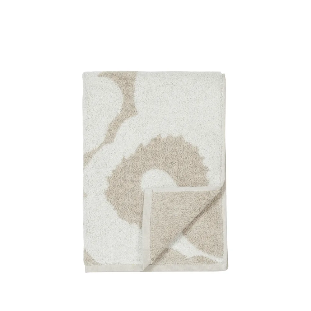 Unikko handduk beige-white, 50x70 cm Marimekko