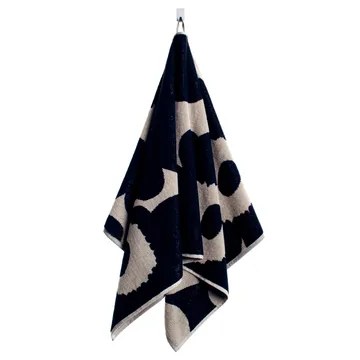 Unikko handduk svart-sand - handduk - Marimekko