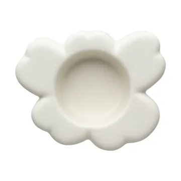 Unikko ljuslykta 3x10 cm - Matte white - Marimekko