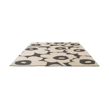 Unikko matta outdoor - Charcoal-white, 140x200 cm - Marimekko