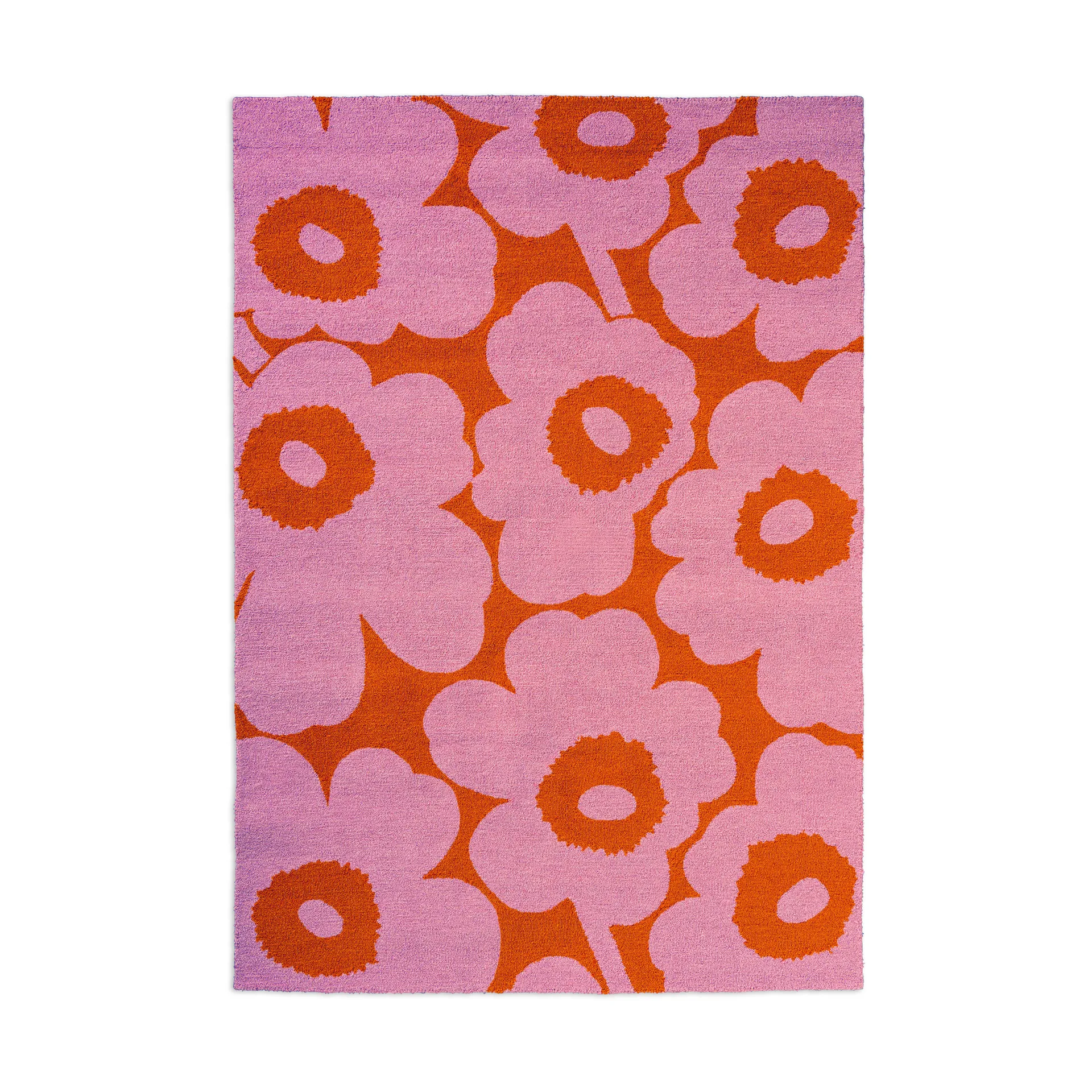 Unikko matta outdoor, Pink-orange, 160x230 cm Marimekko