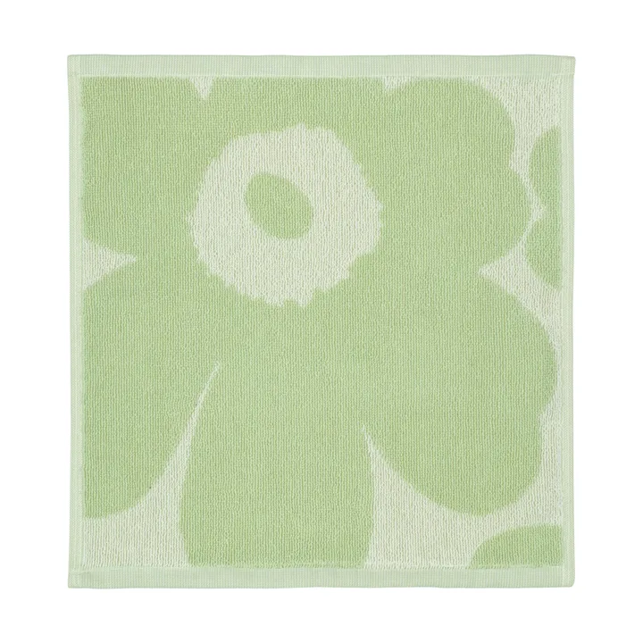 Unikko Mini handduk 30x30 cm - Off white-sage - Marimekko