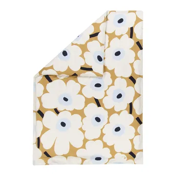 Unikko påslakan 150x210 cm - Beige-offwhite-blå - Marimekko