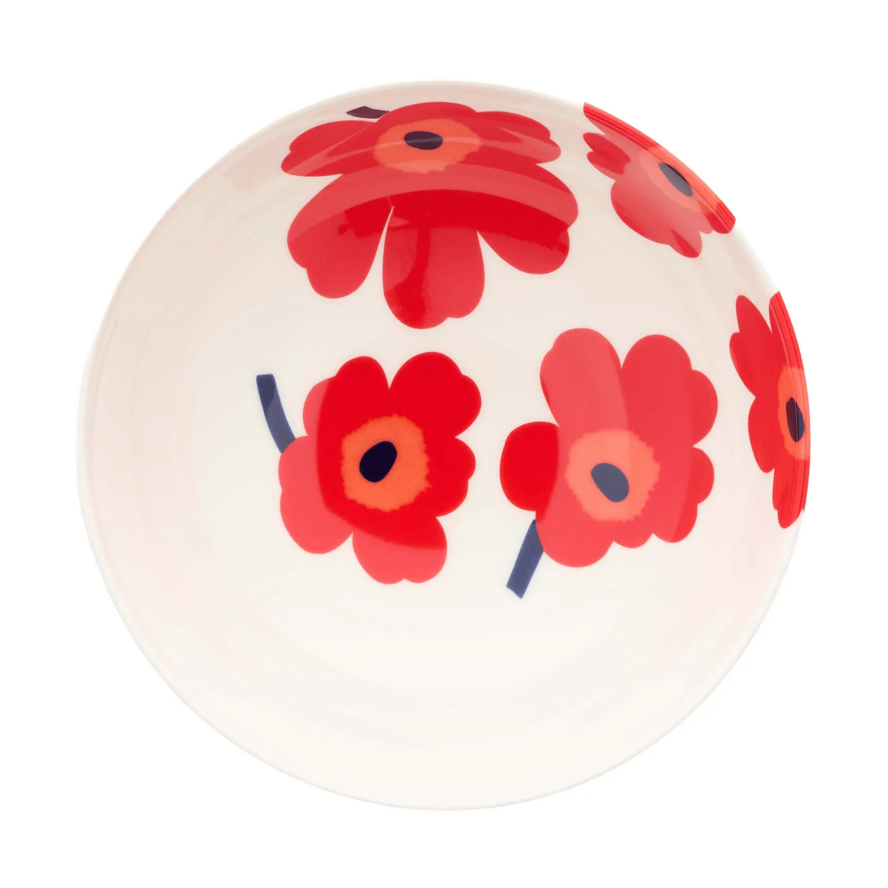 Unikko serveringsskål 1,3 l, White-red-blue Marimekko