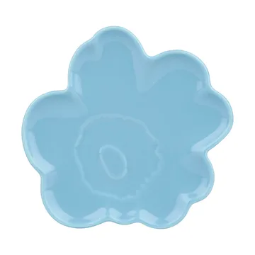 Unikko shape fat 2-pack - Forget-me-not, stoneware - Marimekko