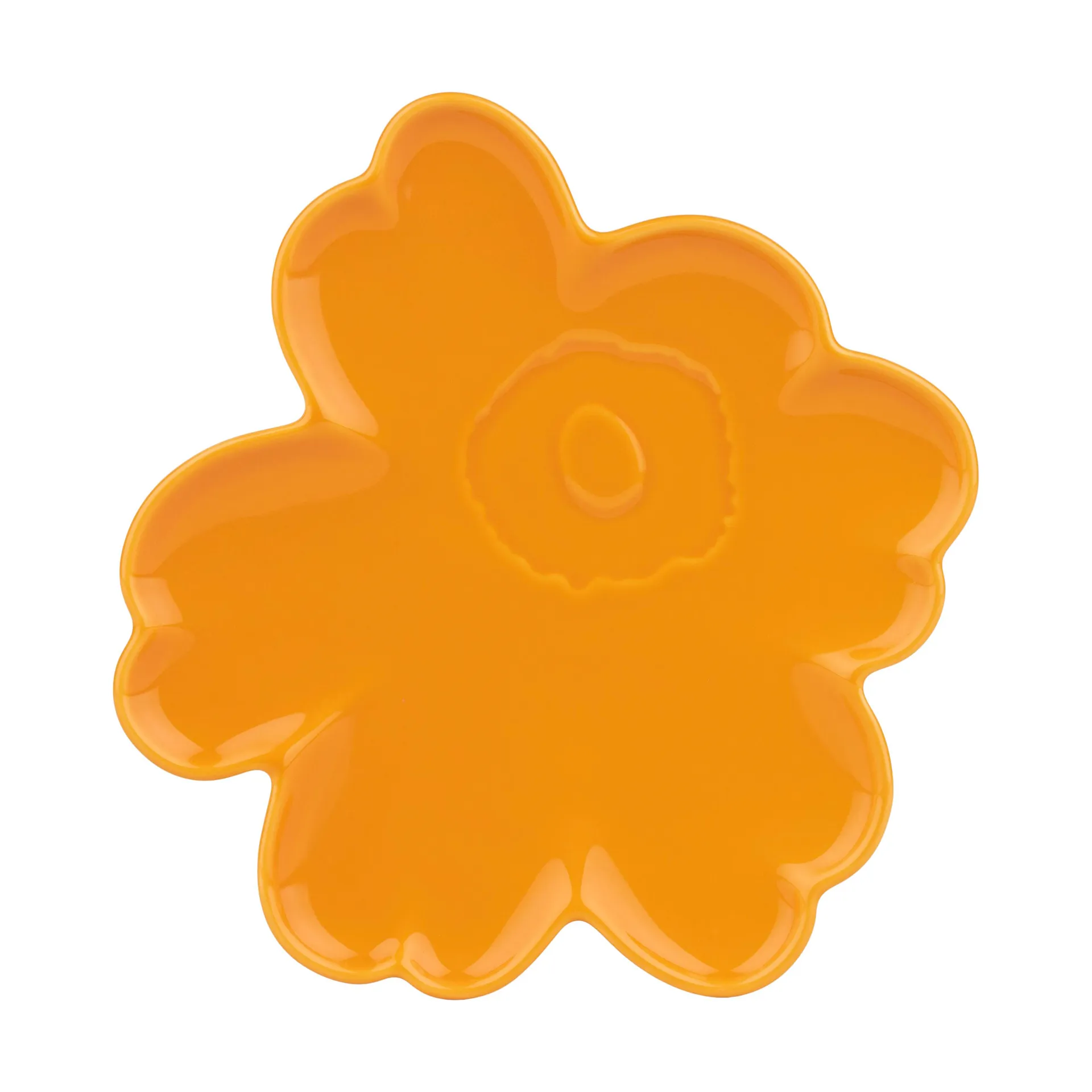 Unikko Shape fat 20 cm, Gul Marimekko