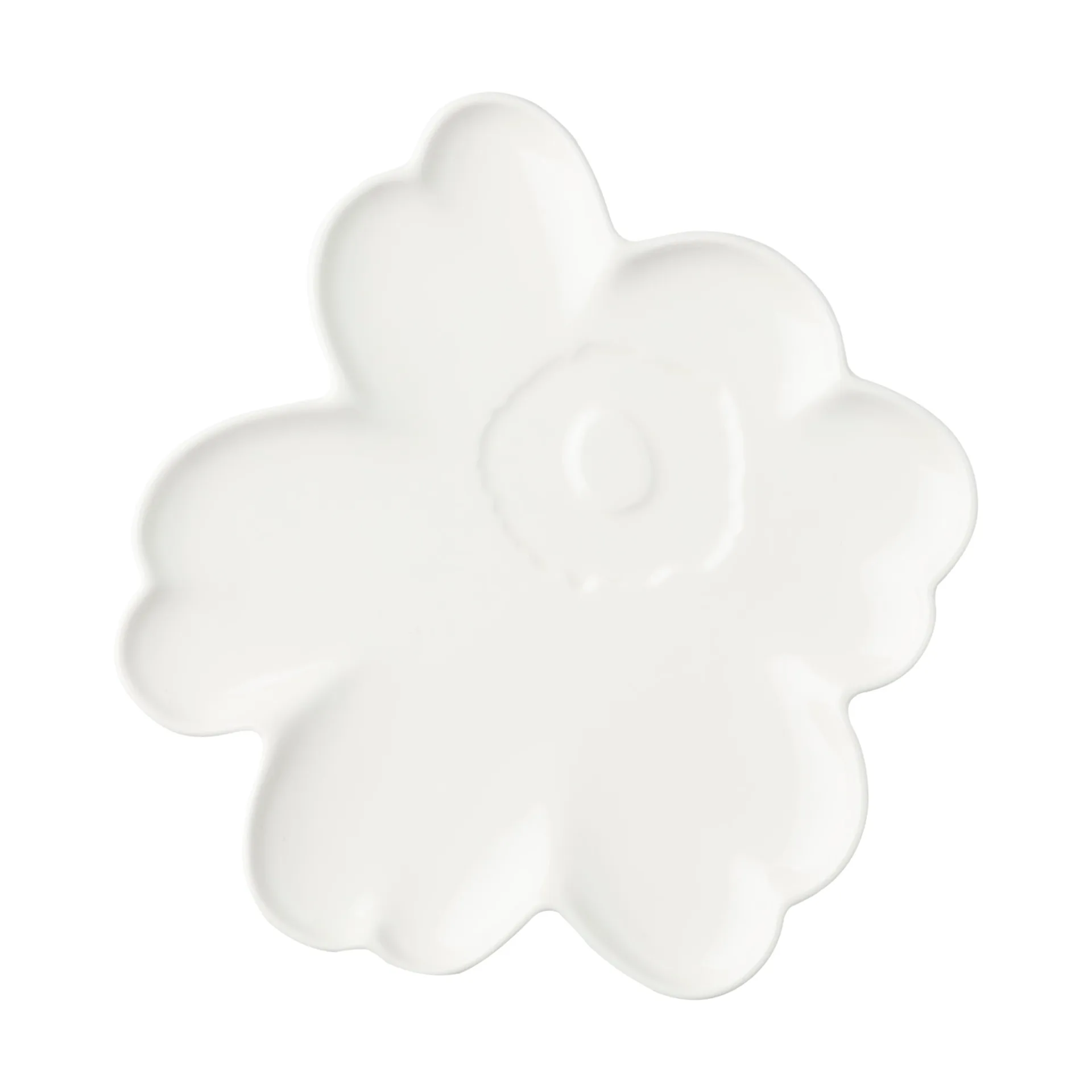Unikko Shape fat 20 cm, White Marimekko