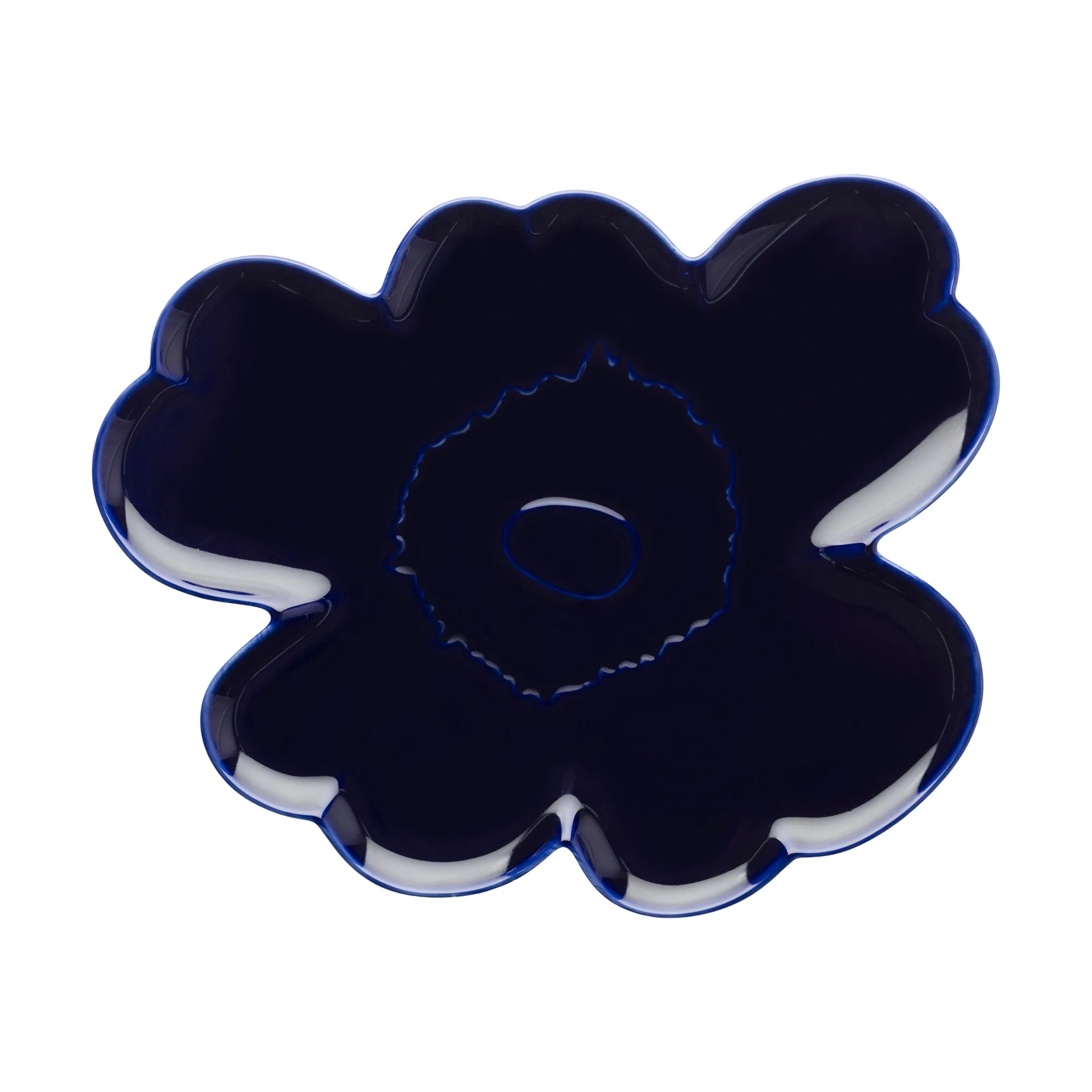 Unikko Shape fat 32 cm, Blue Marimekko