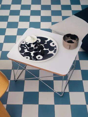 Unikko tallrik Ø25 cm - Vit-mörkblå - Marimekko