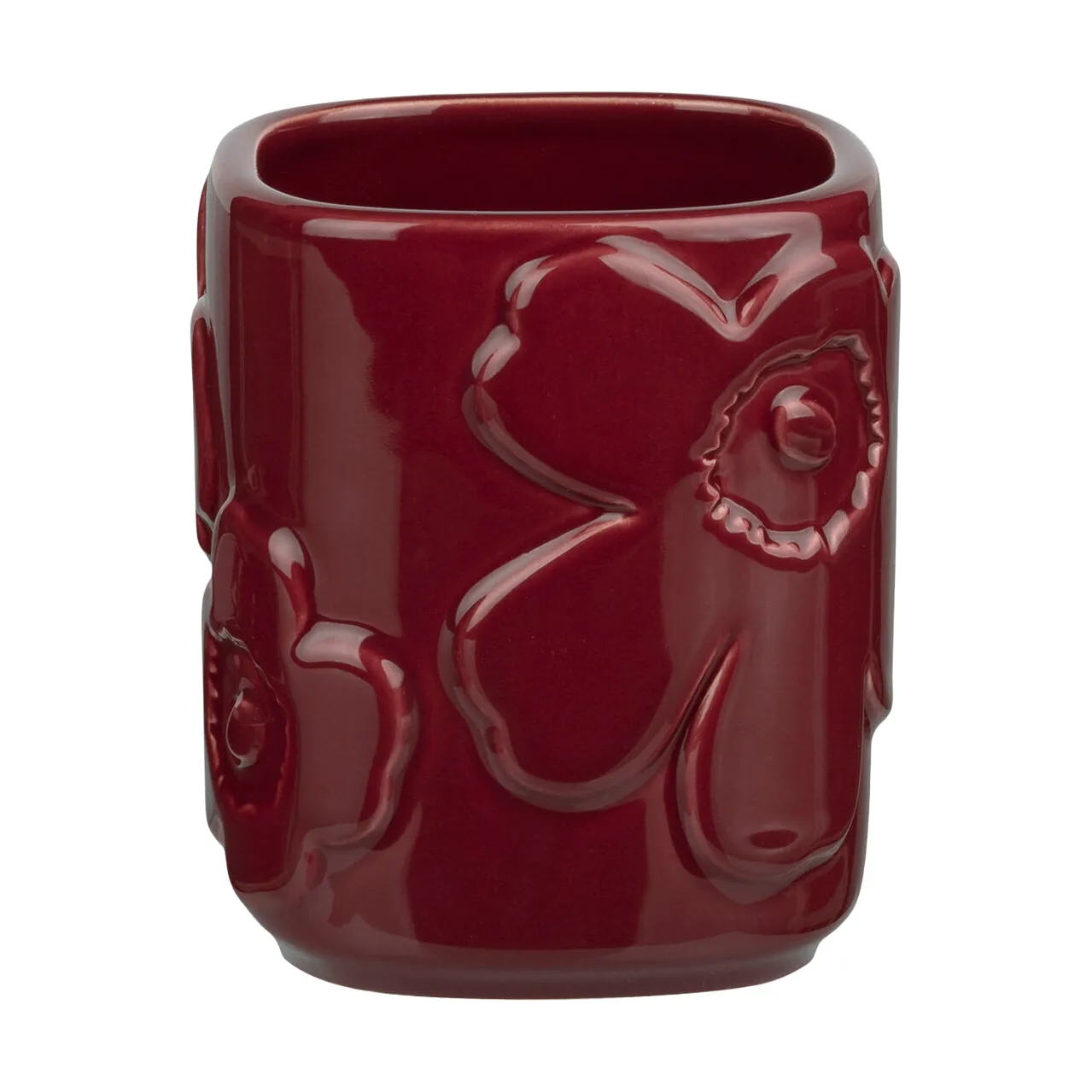 Unikko tandborsthållare, Burgundy Marimekko