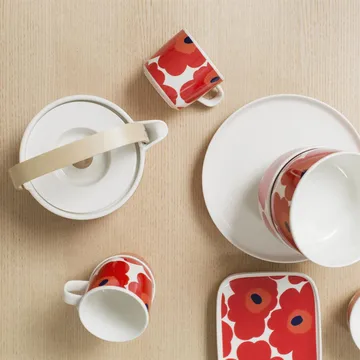 Unikko tekanna 0,7 l - Red-white - Marimekko