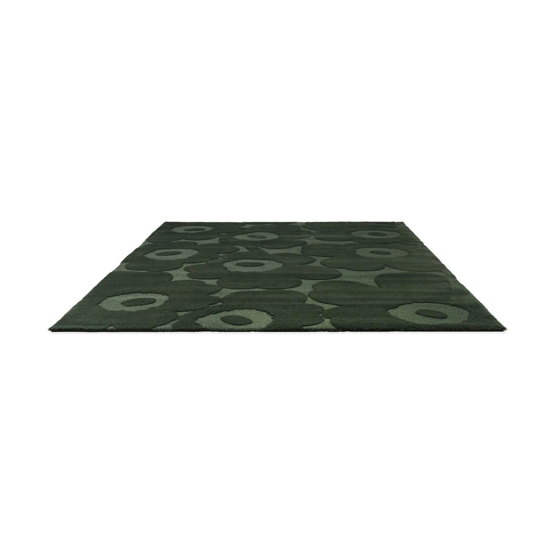 Unikko ullmatta, Dark Green, 140x200 cm Marimekko