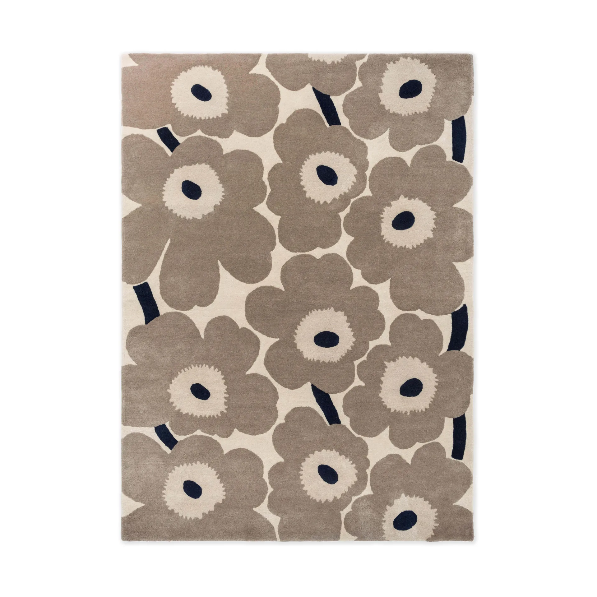 Unikko ullmatta, Greige, 250x350 cm Marimekko