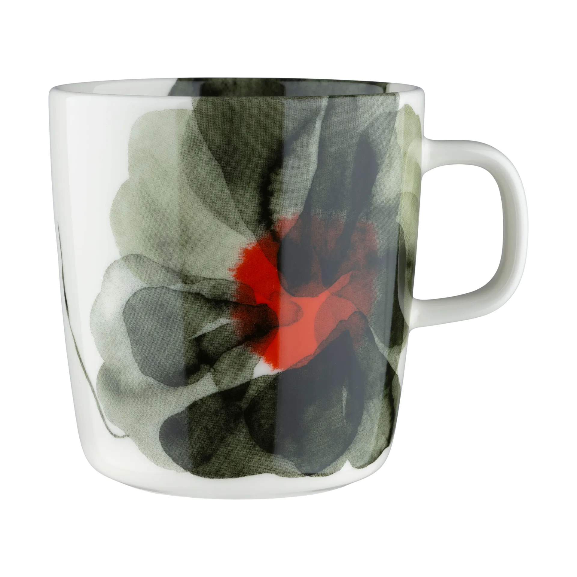 Valssi mugg 40 cl, White-forest green-tomato red Marimekko