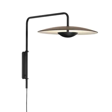 Ginger 20 A vägglampa - wenge, svart stålstativ - Marset