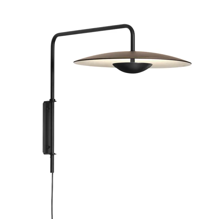 Ginger 20 A vägglampa - wenge, svart stålstativ - Marset
