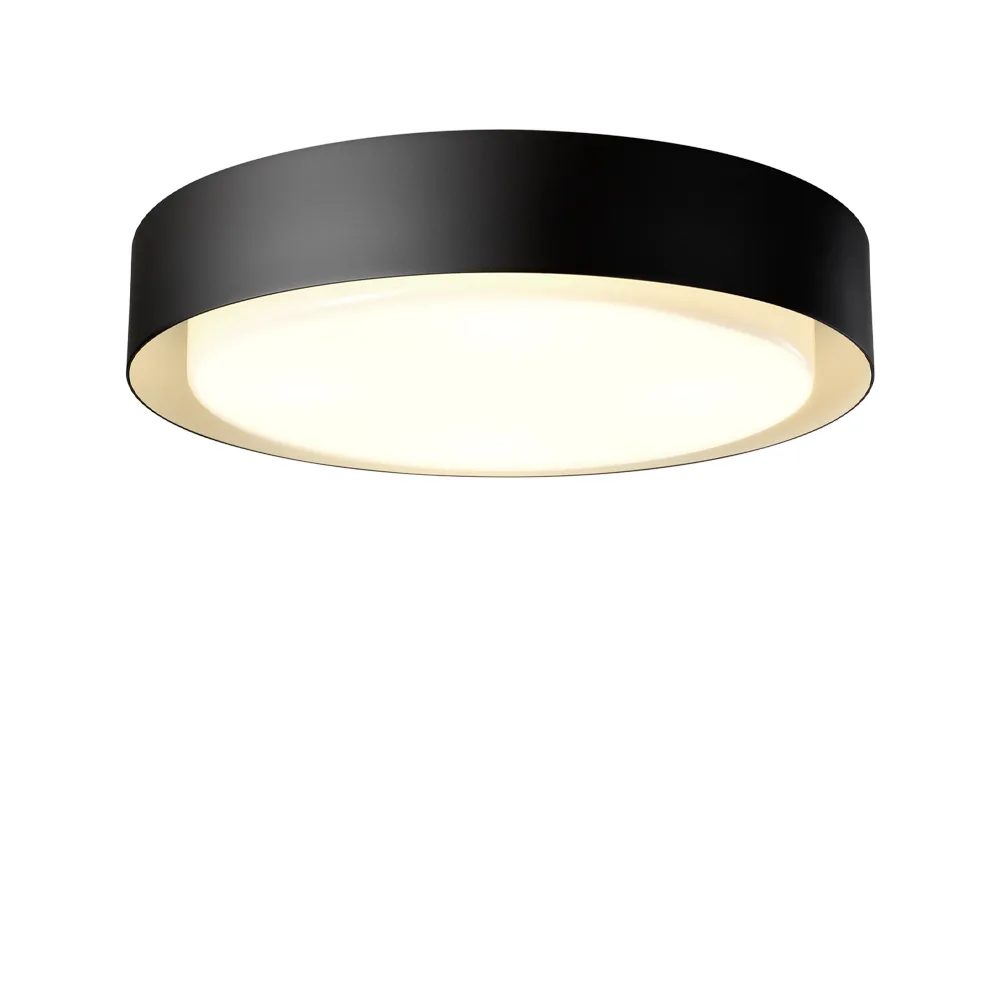 Plaff-On! vägg- och taklampa, svart, ø50 cm, inbyggd LED Marset