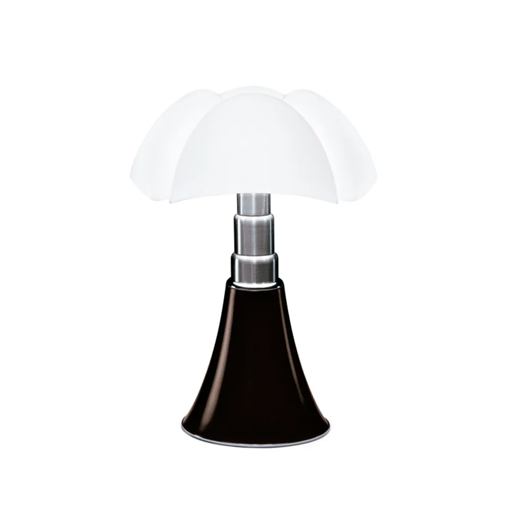 Pipistrello bordslampa, mörkbrun-vit skärm Martinelli Lucé