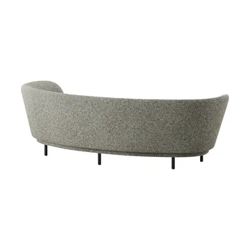 Dandy 3-sits soffa - Black oak - Kirkby Design, Spiral - 23 Monochrome - Massproductions