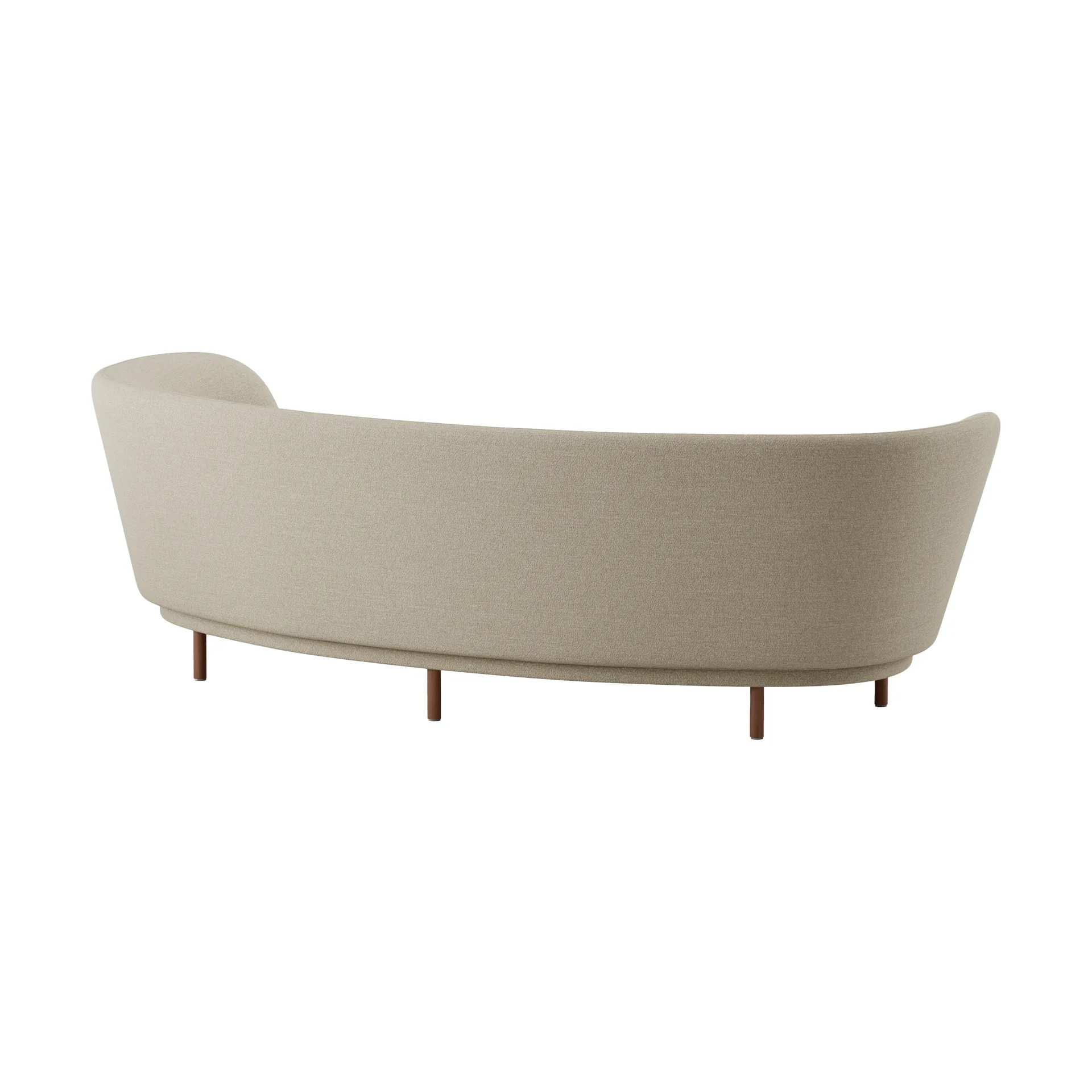 Dandy 3-sits soffa, Walnut-Ecriture 240 Massproductions