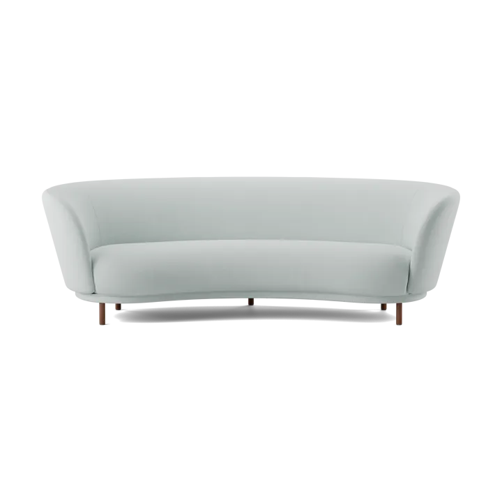 Dandy 3-sits soffa - Walnut-Linara 253 Swedish Grey - Massproductions