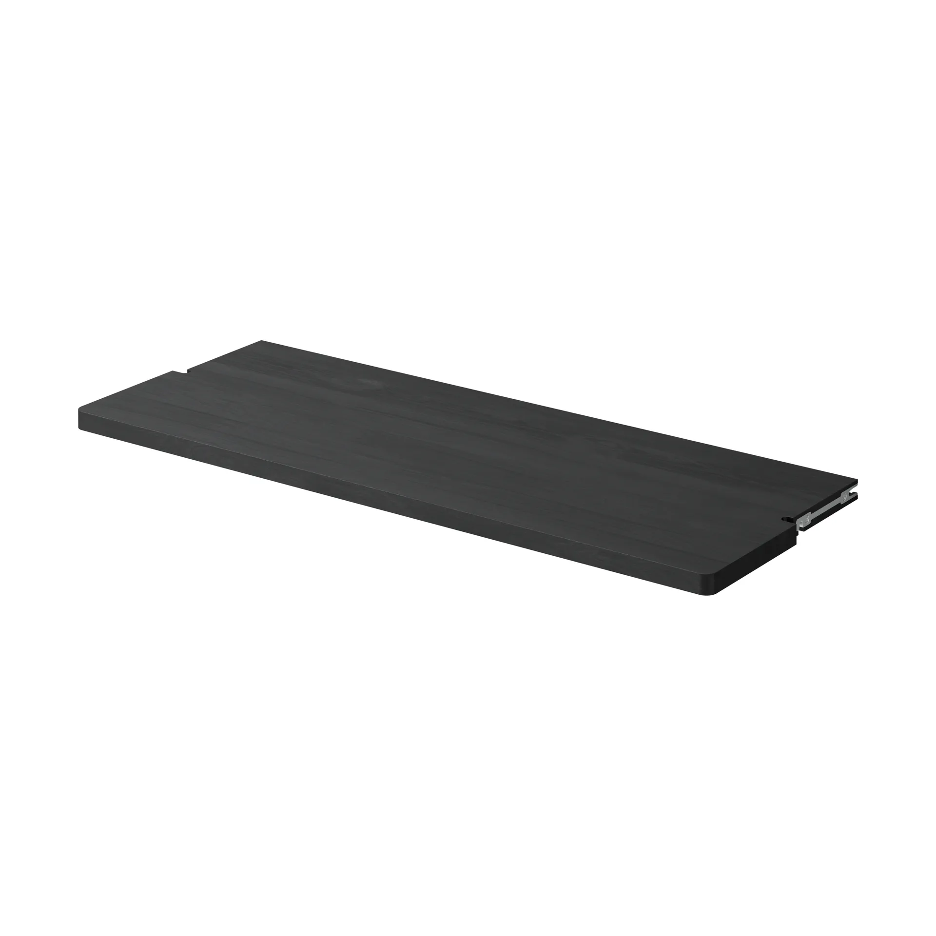 Gridlock Deep Shelf W800 hyllplan, Black stained Ash Massproductions