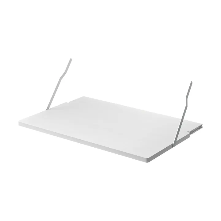 Gridlock Desk skrivbordshyllplan - White stained Ash - Massproductions