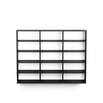 Gridlock - T3-A9-A9 vägghylla - Black stained Ash - Massproductions