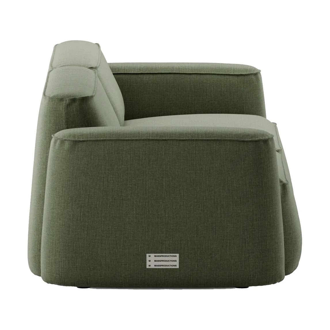 Patch 2,5-sits soffa, Linara 100 Tarragon Massproductions