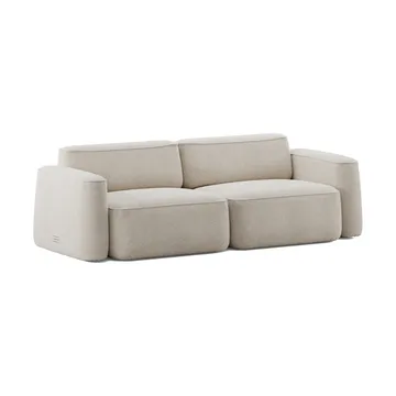Patch 2,5-sits soffa - Spiral 21 Chalk - Massproductions