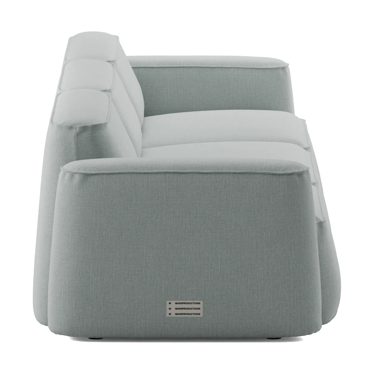 Patch 3-sits soffa, Linara 253 Swedish Grey Massproductions