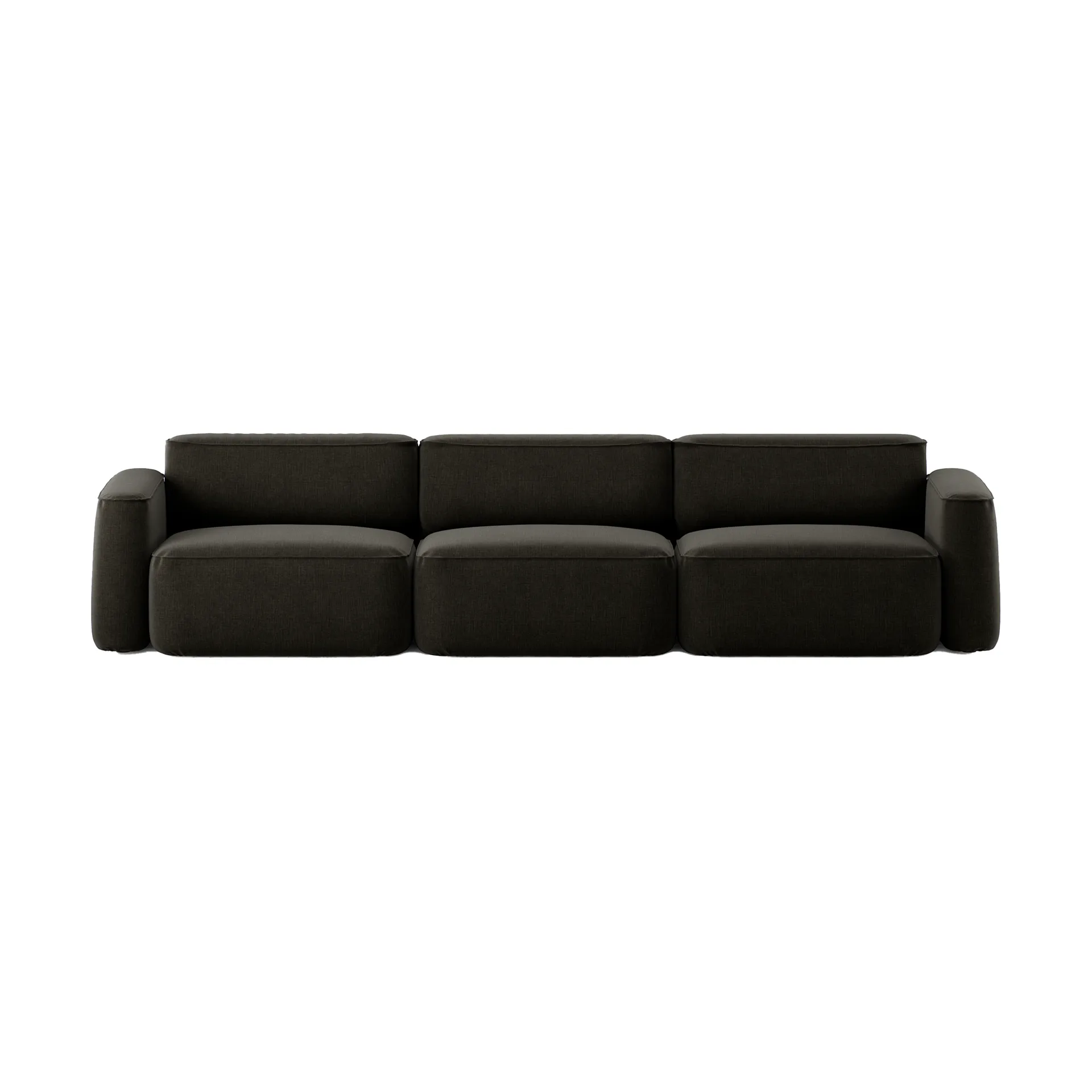 Patch 3-sits soffa, Linara 90 Espresso Massproductions